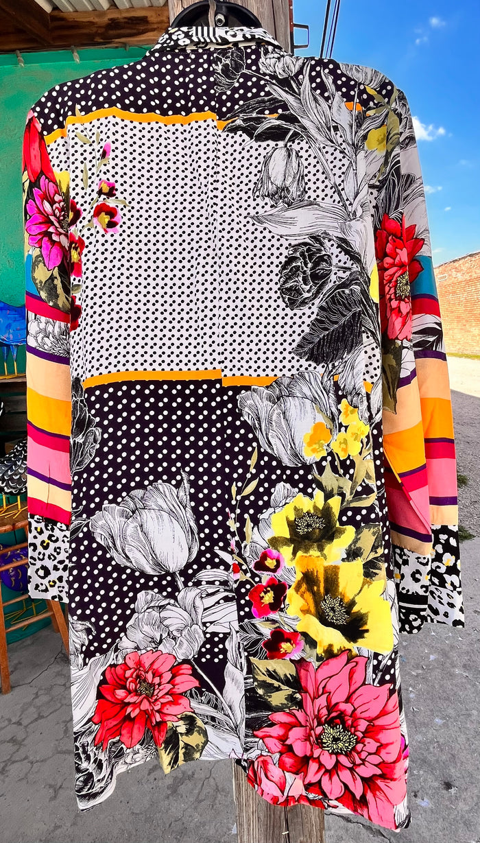Adore Printed Open Duster