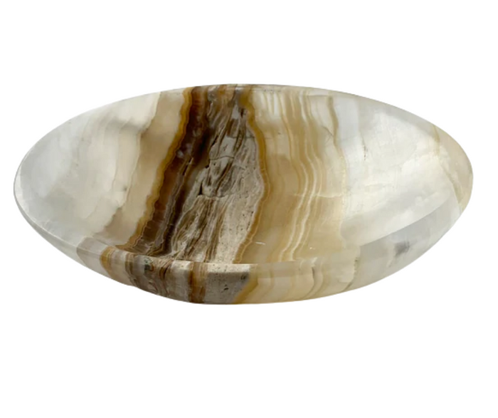 Amber Onyx Round Bowl 3”