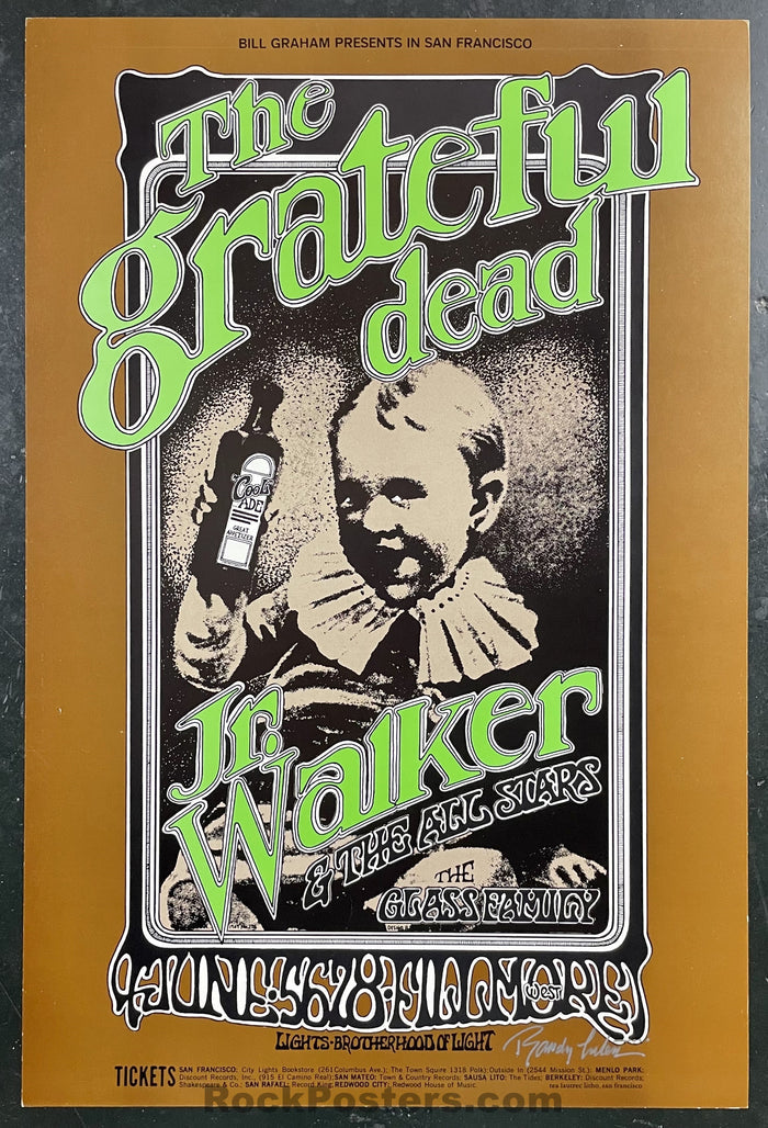 AUCTION - BG-176 - Grateful Dead - Randy Tuten Signed - Fillmore West - 1969 Poster - Near Mint