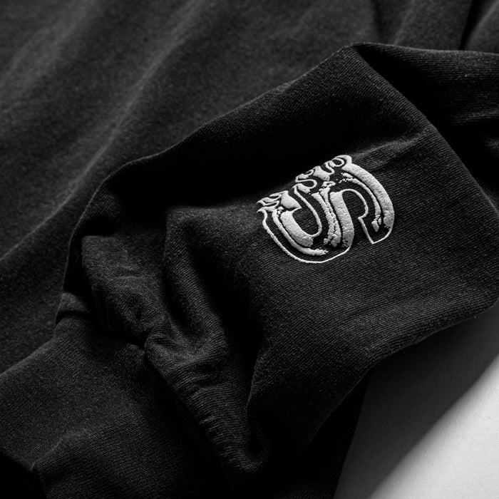BIG ONE L/S - WASHED BLACK | POCKET VIEW