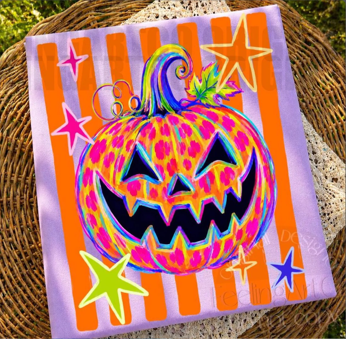 Bright Pumpkin Leopard