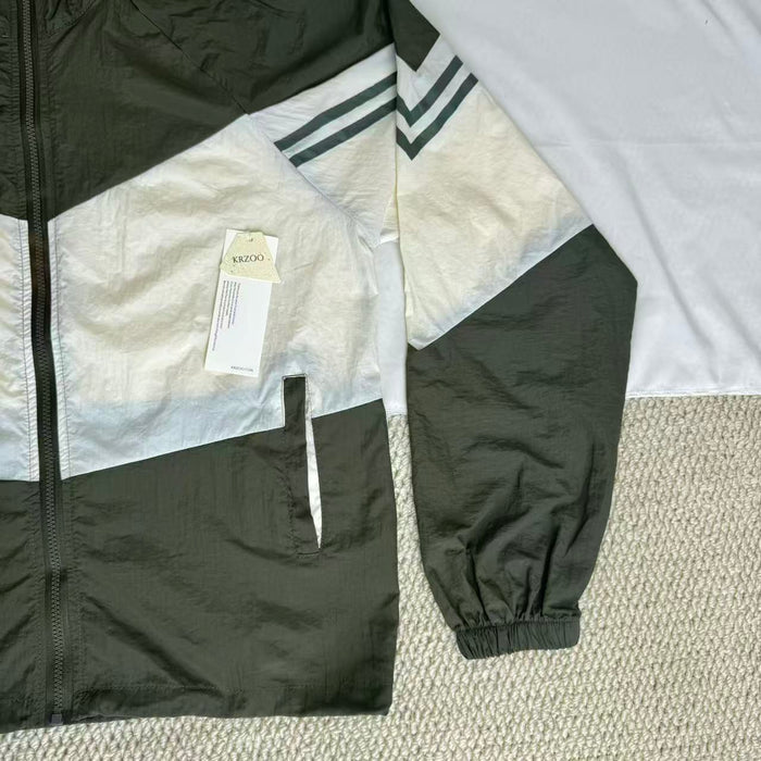 Contrasting color sun protection jacket