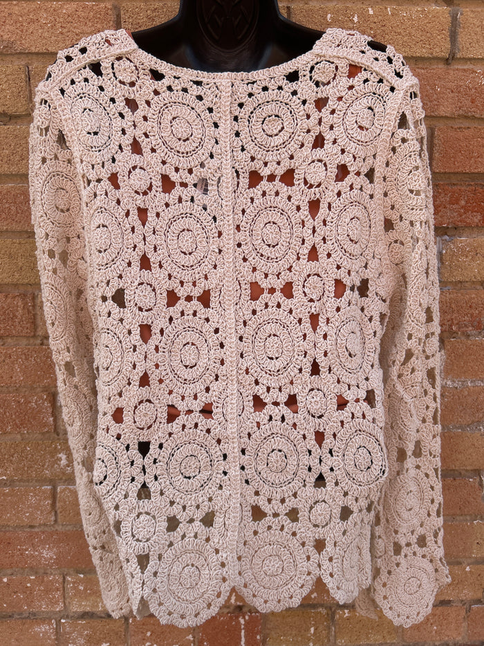 CROCHET CIRCLE CARDIGAN
