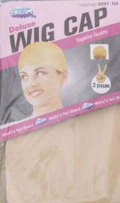 Deluxe Wig Cap Set – Apricot Stretch Hair Cap 2 Pieces for Wig Wearing