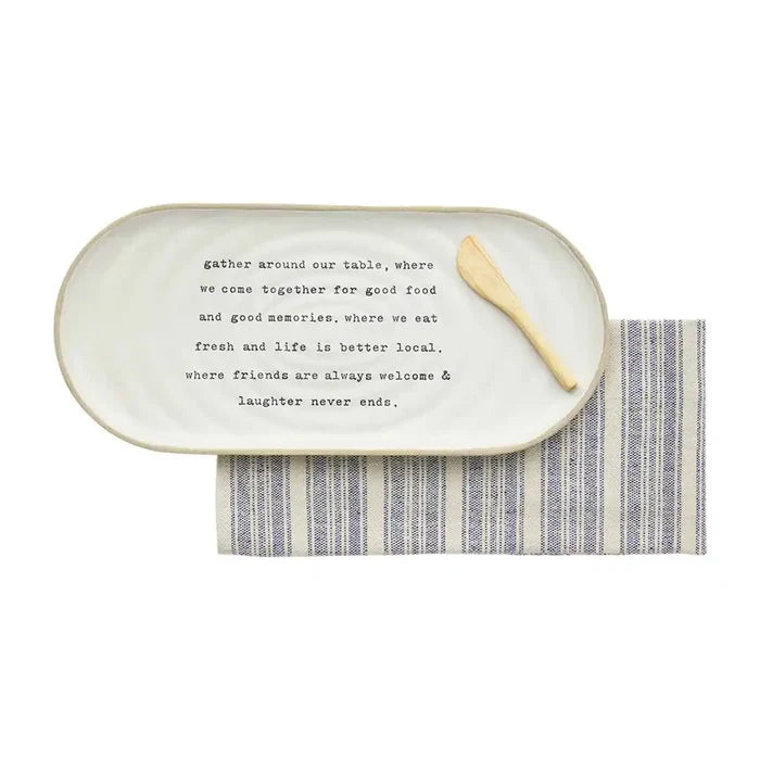 FARMSTEAD HOSTESS TRAY SET