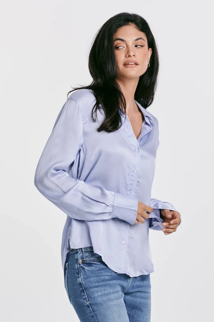 GAIA BUTTON DOWN SHIRT CORN FLOWER