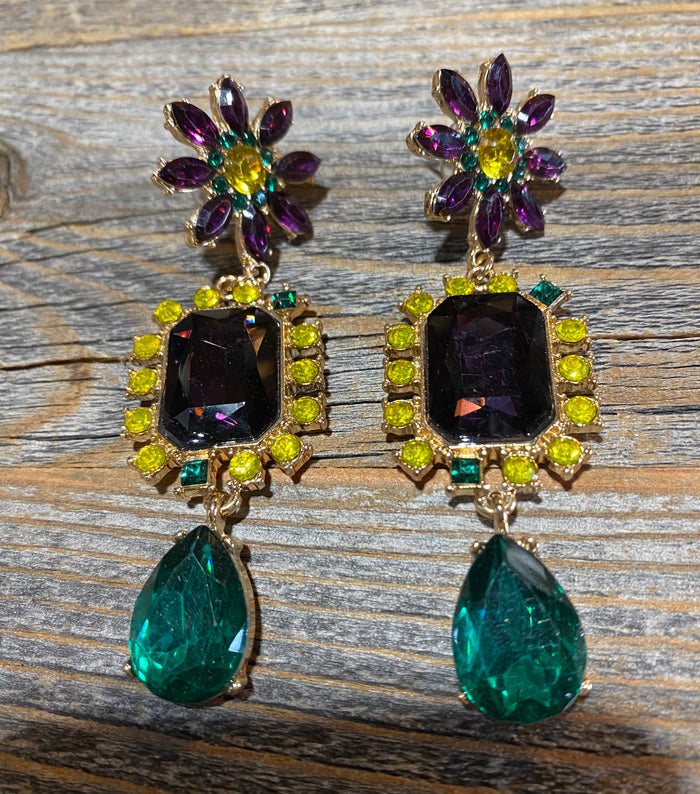 Mardi Gras Earrings