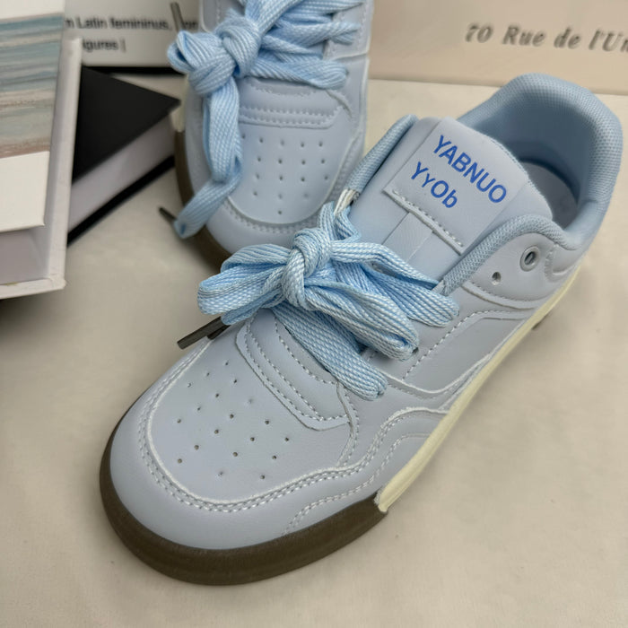Niche Platform Blue Sneakers