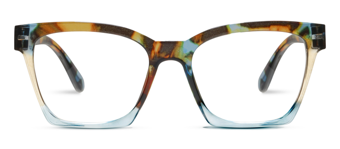 Peepers - Birdie (Blue Light): Blonde Tortoise Colorblock / Reading / 2.25