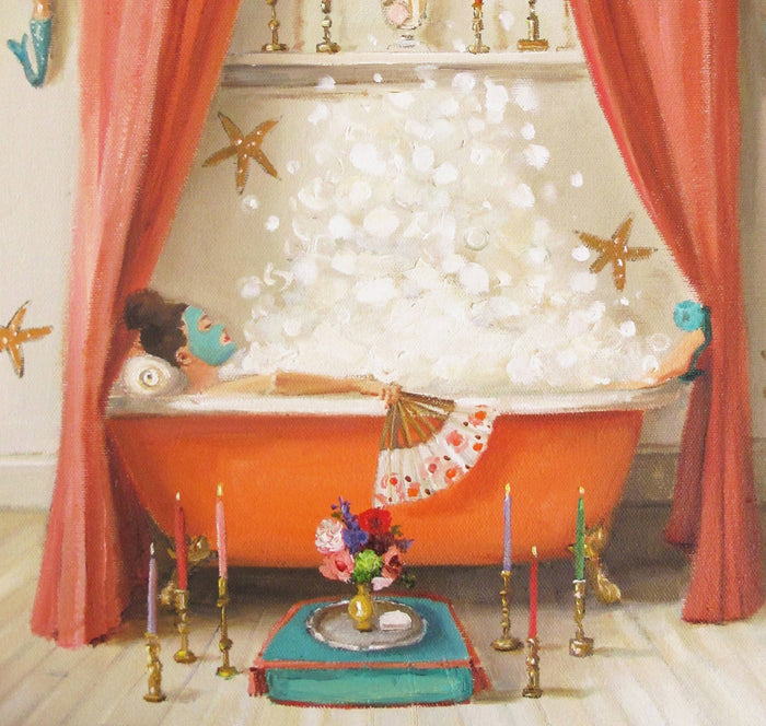 Janet Hill Princess Edwina Takes a bath art print