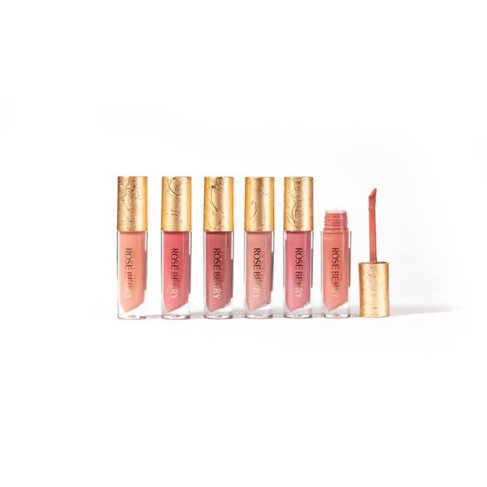 Rose Berry Liquid Lip Gloss Set – Fast Delivery in 5 Days