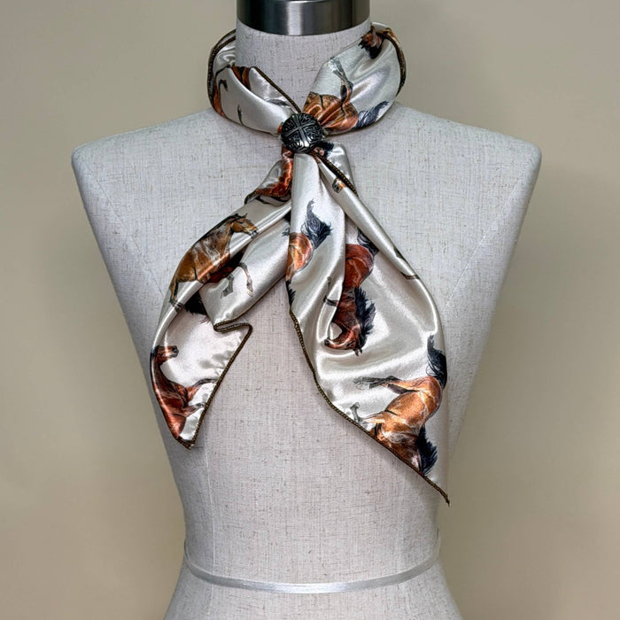 RUNNING HORSES PRINT WILD RAG