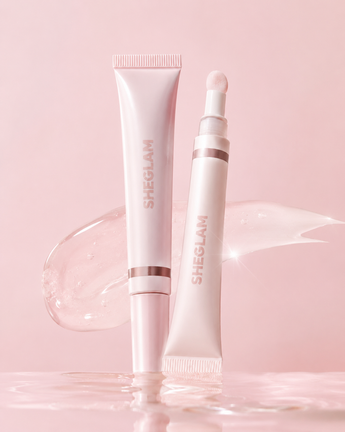 SHEGLAM Multi-Use Clear Gloss, Mirror-Like Shine Lip Gloss and Highlighter Balm