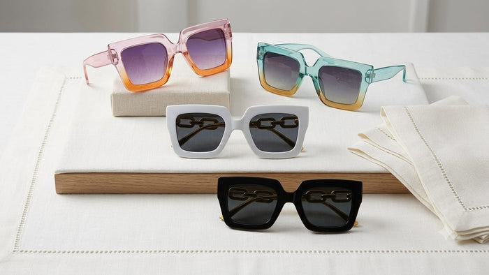 SHEIN Women’s Oversized Square Sunglasses – Gradient Lens Fashion Sunglasses, SHEIN Fast Delivery in 5 Days