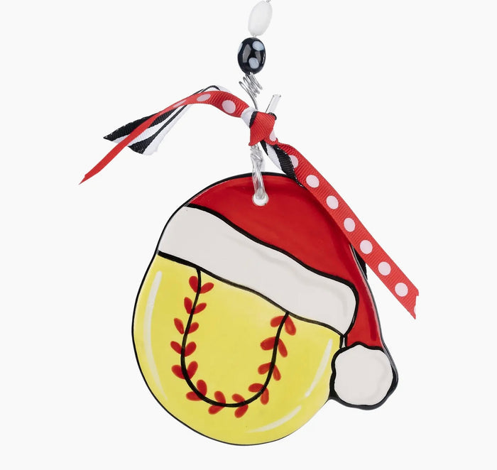 Softball Flat Ornament