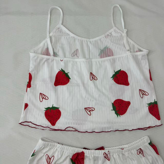 Strawberry heart patterned set