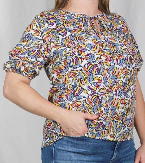 Sugar Swizzle Printed Blouse