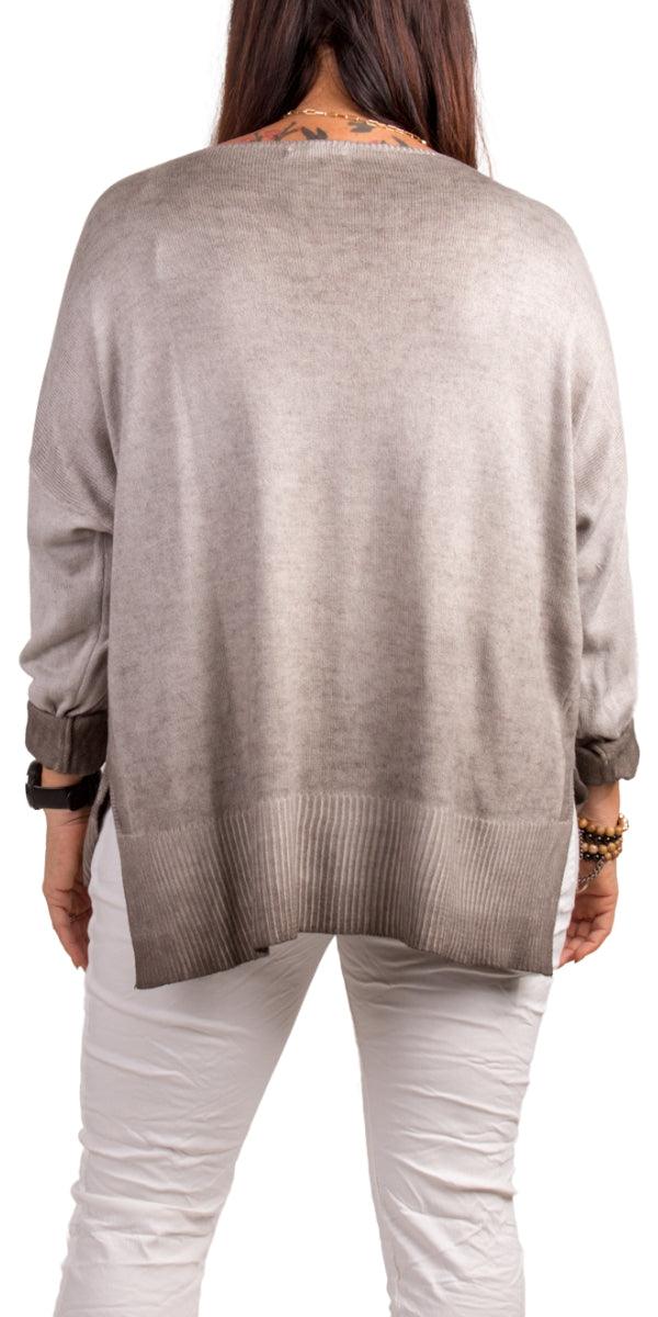 Taupe Oro Knit Sweater