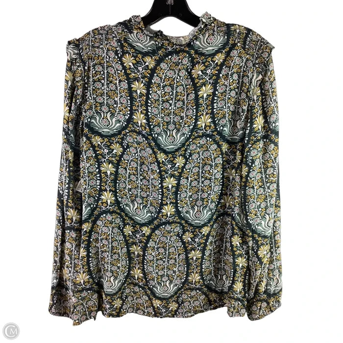 Top Long Sleeve By Spartina In Green, Size: L