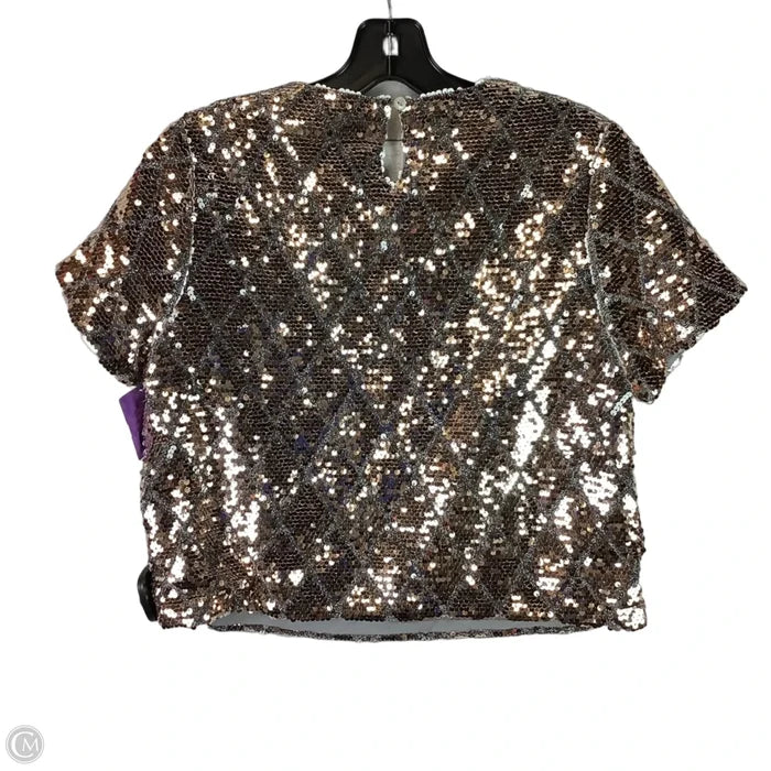Top Short Sleeve By Mi Ami In Copper, Size: Xs