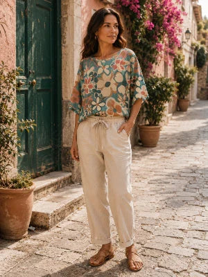 Tropical Garden Mesh Top
