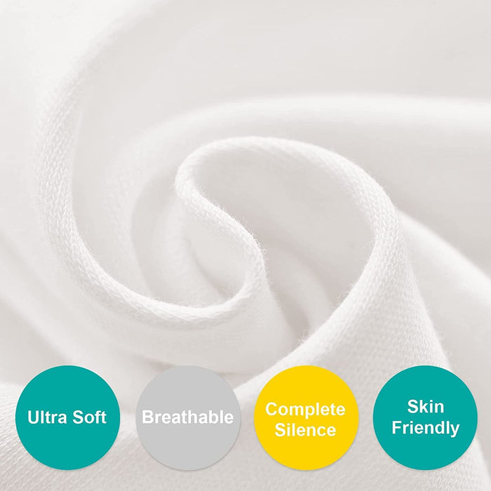100% Organic Cotton Bassinet Sheets Compatible with Halo Bassinet Swivel, Flex, Glide Sleeper- 2 Pack, White - Biloban Online Store
