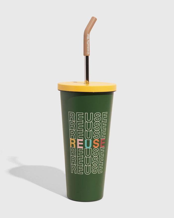 United By Blue 24 oz Insulated Steel Straw Tumbler