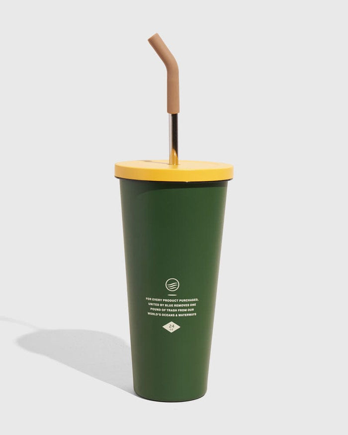 United By Blue 24 oz Insulated Steel Straw Tumbler