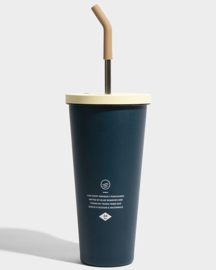 United By Blue 24 oz Insulated Steel Straw Tumbler