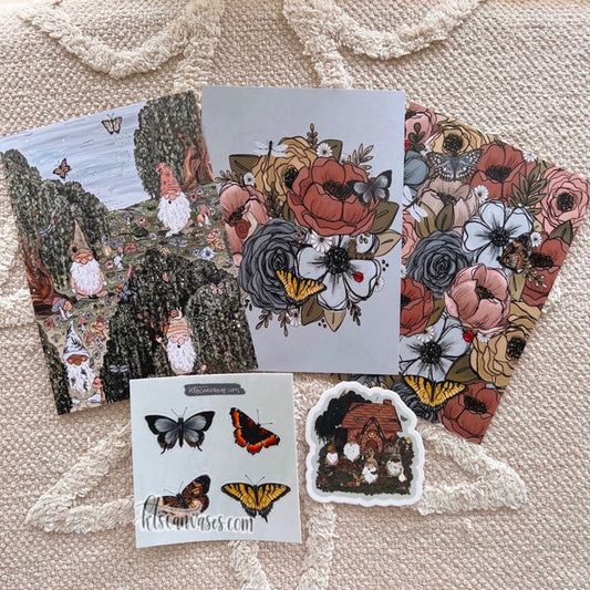 #29 Garden Florals Art Print Bundle Set of 5