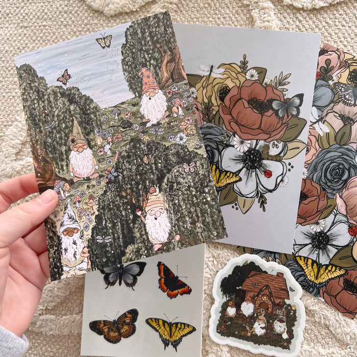 #29 Garden Florals Art Print Bundle Set of 5