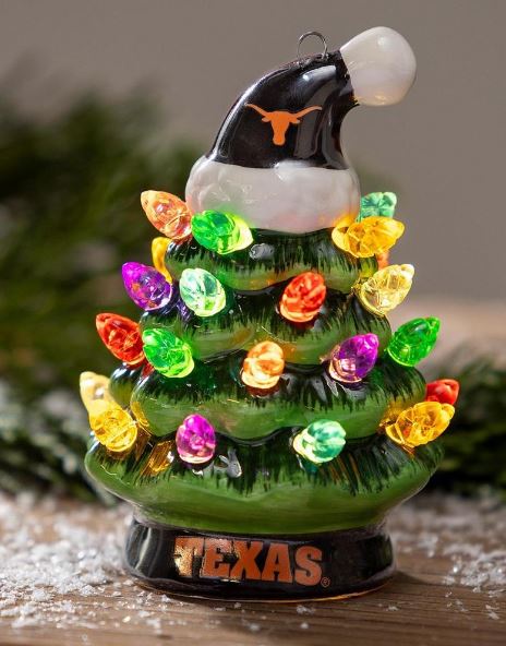 4" Mini LED Tabletop Christmas Tree, University of Texas