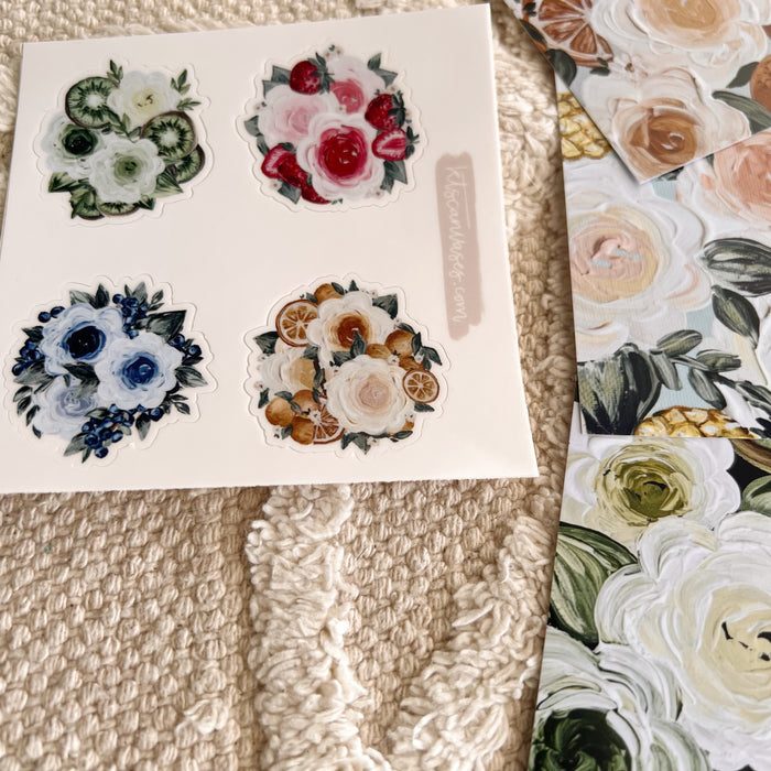 #42 Fruit Floral Art Print Bundle Set of 6