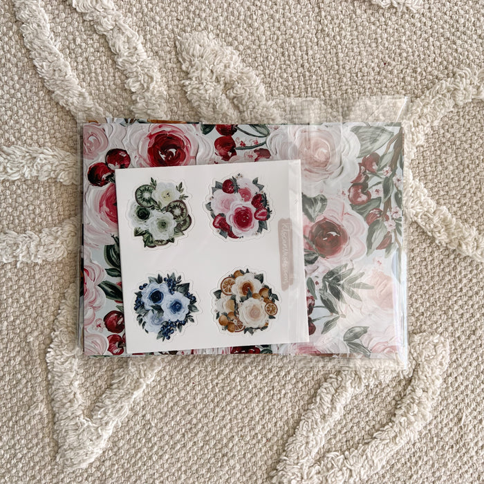 #42 Fruit Floral Art Print Bundle Set of 6