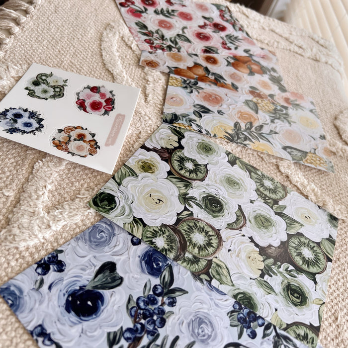 #42 Fruit Floral Art Print Bundle Set of 6