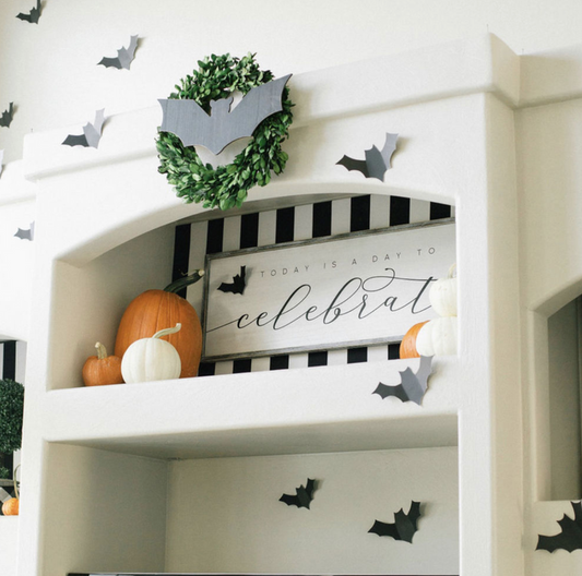 7x3 paper bats 16 pcs, bk
