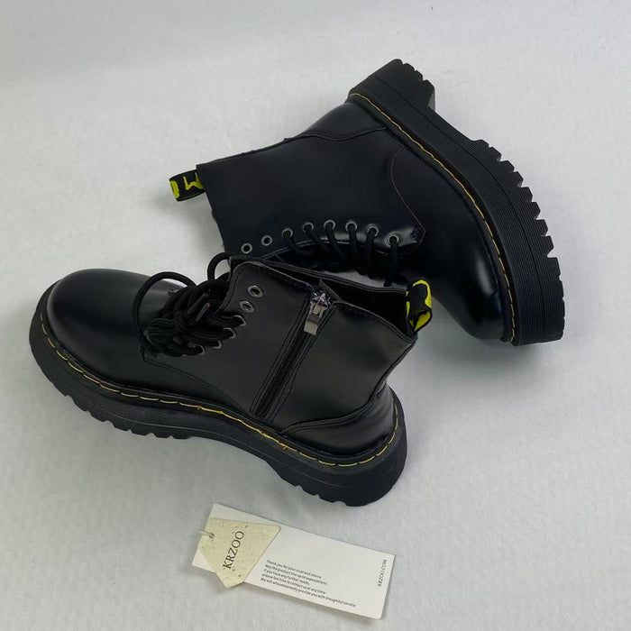 8-hole thick-soled high-heeled Martin boots