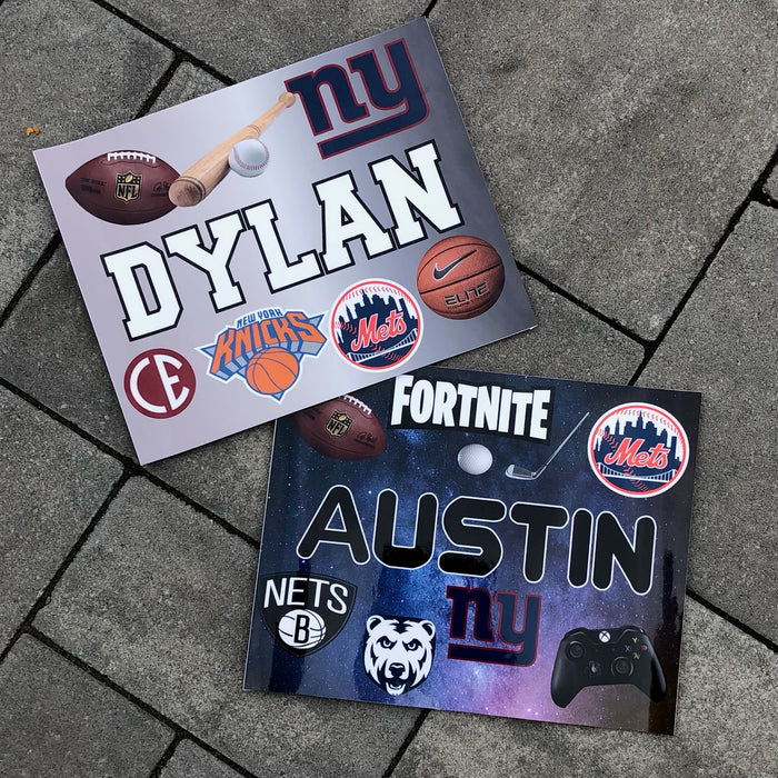8x11 "Favorite Things" Name Decal