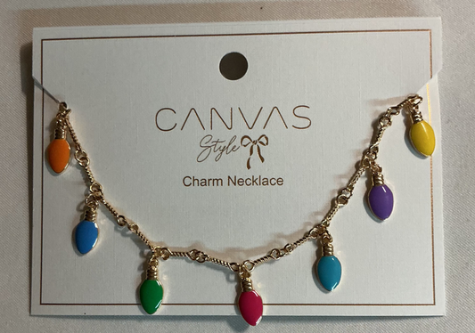 Christmas Lights Necklace