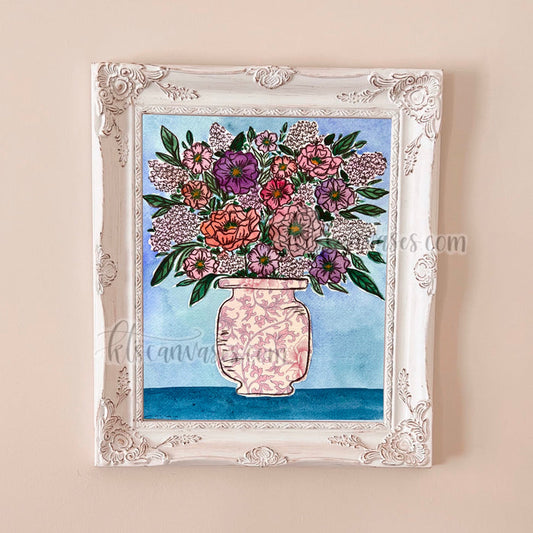 Abstract Florals No. 25 Art Print