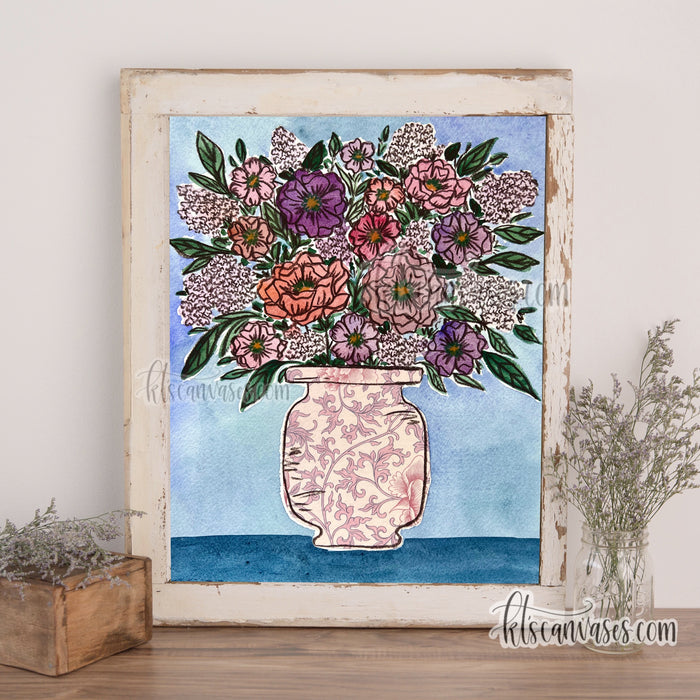 Abstract Florals No. 25 Art Print