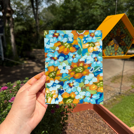 Abstract Garden Original Art Paper No. 2V