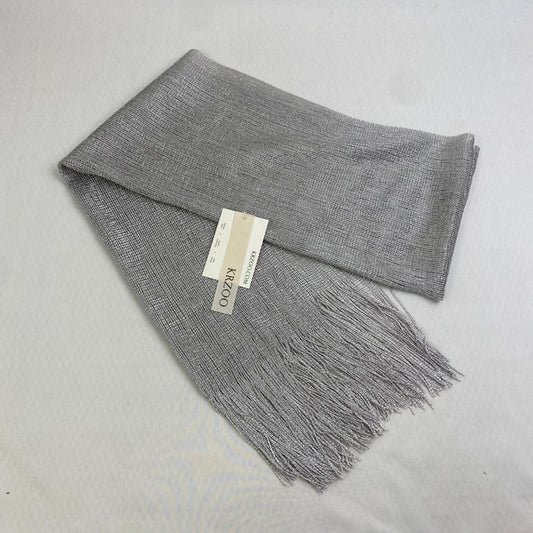 Accessories: Silver wire scarf