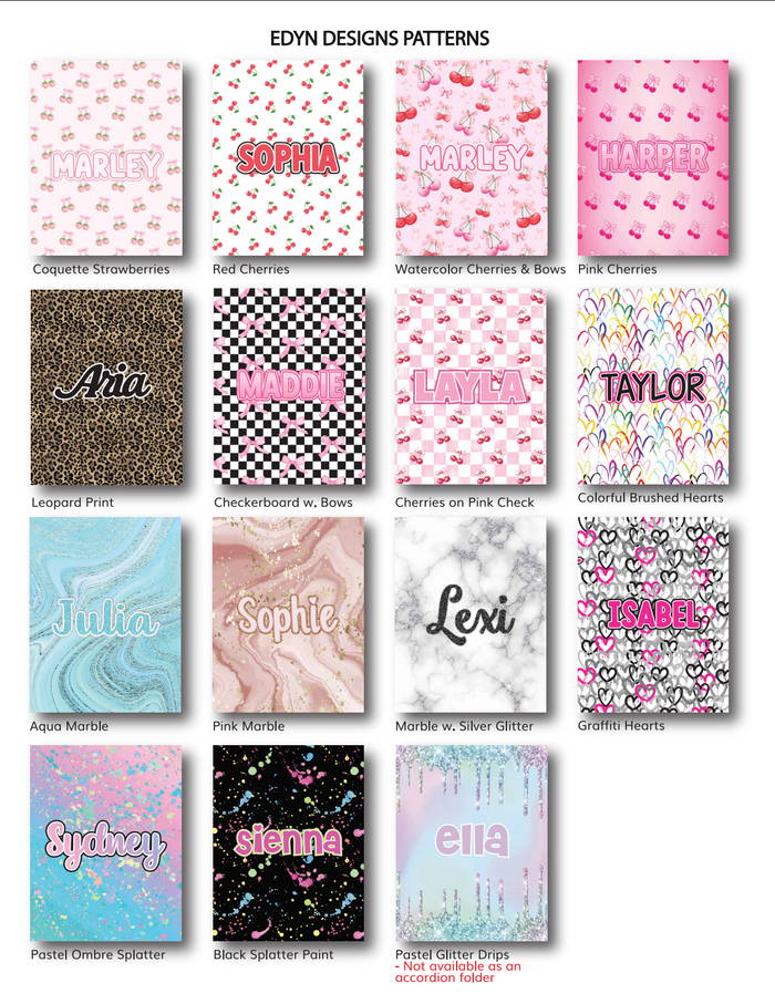 Accordion Folder - Edyn Designs patterns