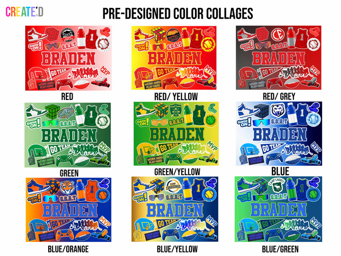 Accordion Folder - Pre-Designed Collages