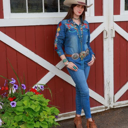 Anita Snap Shirt by Tasha Polizzi