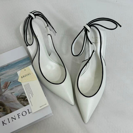 Ankle-Strap Stiletto Sandals With Closed Toes