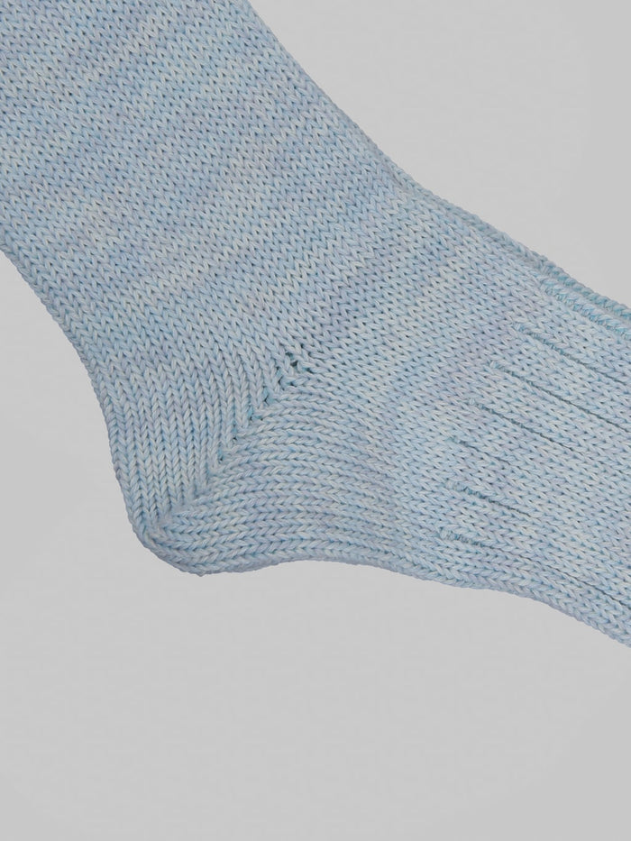Anonymous Ism 5 Colour Mix Crew Socks Oatmeal heel
