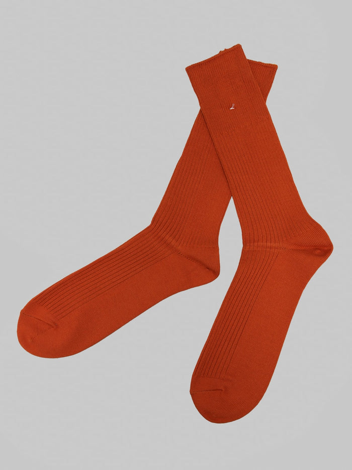 Anonymous Ism Brilliant Crew Socks Brick made in japan