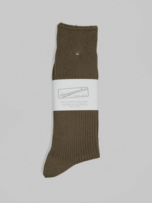 Anonymous Ism Brilliant Crew Socks Khaki